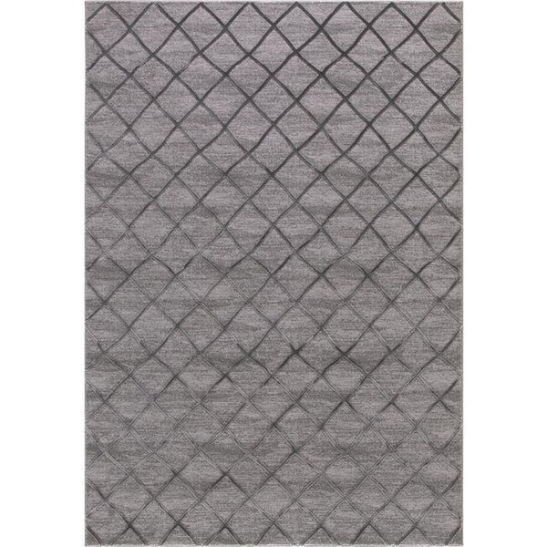 Concord Global Trading Concord Global 29754 3 ft. 3 in. x 4 ft. 7 in. Thema Teo - Gray 29754